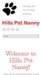 Mobile Screenshot of hillspetnanny.com.au